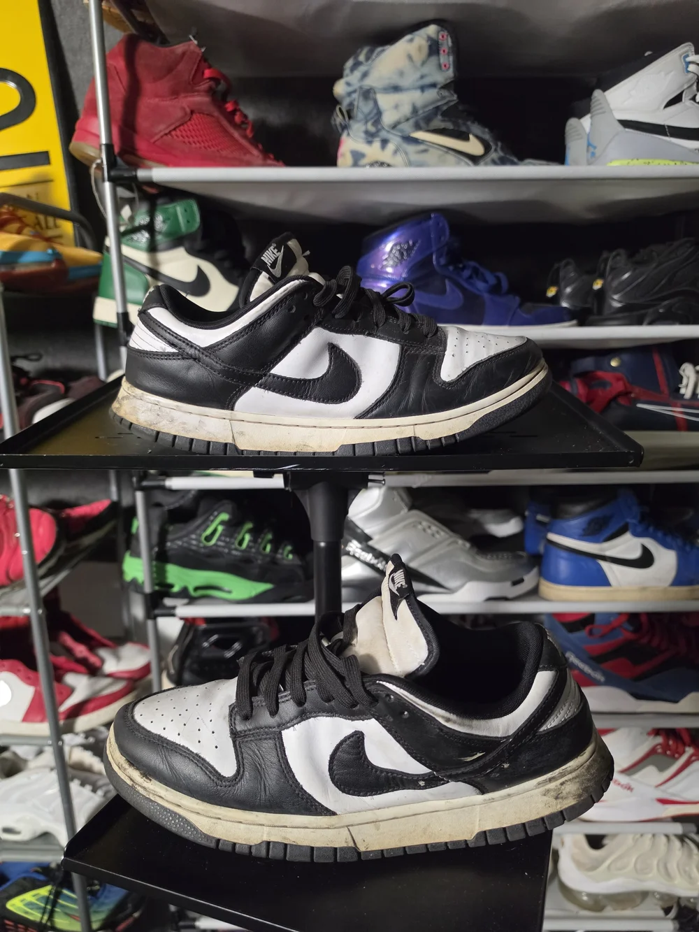 🔥 Nike Dunk Panda Men Size 9.5 Low Black White Retro Sneakers